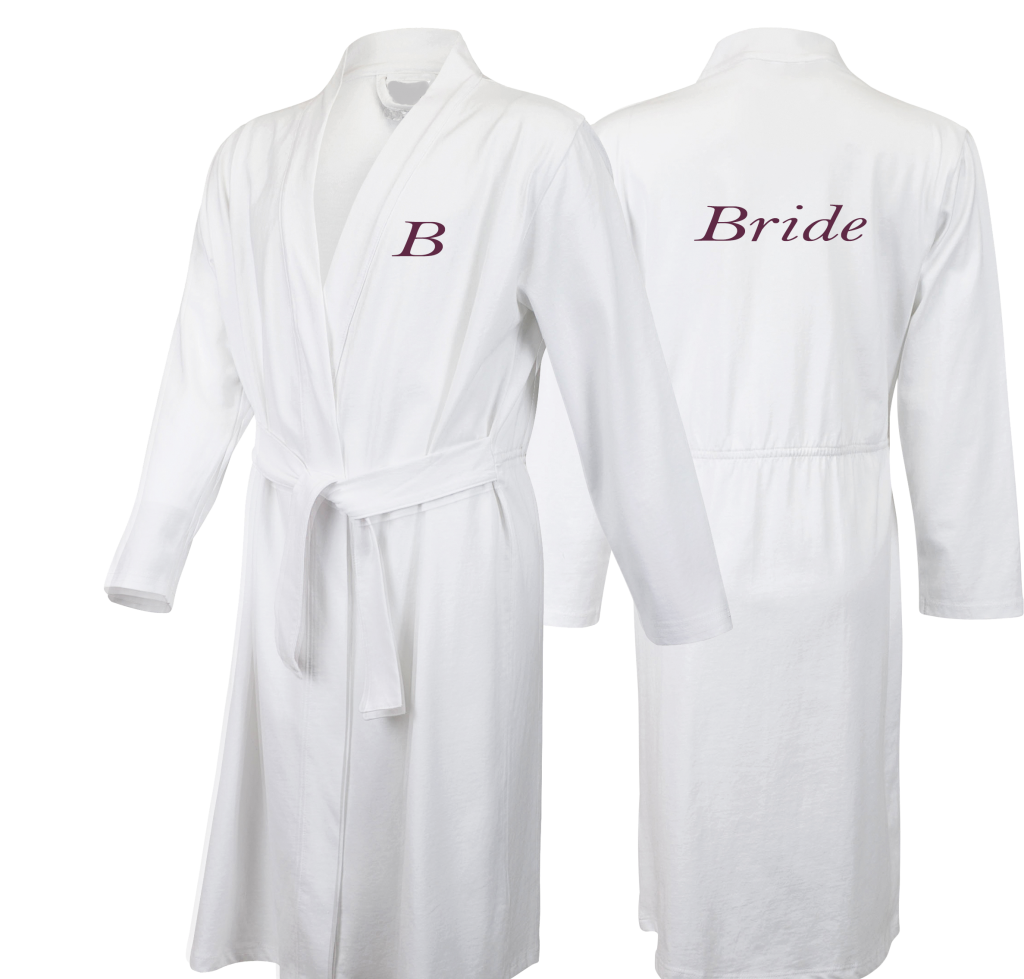 Bride & Groom Bathrobes Greenstone Embroidery